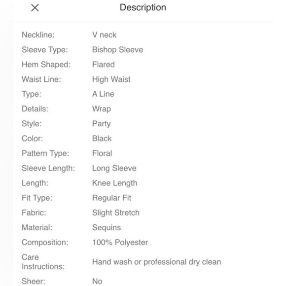 NEW 4 XL SHEIN Clasi Plus Contrast Sequin Mesh Overlay Dress - Picture 10 of 10